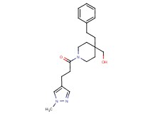 [1-[3-(1-methyl-1H-pyrazol-4-yl)propanoyl]-4-(2-phenylethyl)-4-piperidinyl]methanol