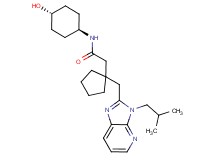 N-(trans-4-hydroxycyclohexyl)-2-{1-[(3-isobutyl-3H-imidazo[4,5-b]pyridin-2-yl)methyl]cyclopentyl}acetamide