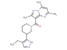 3-{[3-(4-ethyl-1H-pyrazol-5-yl)piperidin-1-yl]carbonyl}-2,5,7-trimethylpyrazolo[1,5-a]pyrimidine
