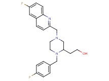 2-{1-(4-fluorobenzyl)-4-[(6-fluoro-2-quinolinyl)methyl]-2-piperazinyl}ethanol