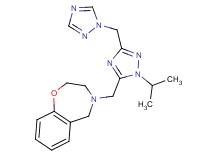 4-{[1-isopropyl-3-(1H-1,2,4-triazol-1-ylmethyl)-1H-1,2,4-triazol-5-yl]methyl}-2,3,4,5-tetrahydro-1,4-benzoxazepine
