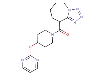 9-{[4-(pyrimidin-2-yloxy)piperidin-1-yl]carbonyl}-6,7,8,9-tetrahydro-5H-tetrazolo[1,5-a]azepine
