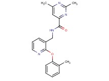 2,6-dimethyl-N-{[2-(2-methylphenoxy)pyridin-3-yl]methyl}pyrimidine-4-carboxamide
