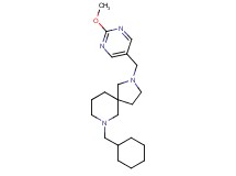 7-(cyclohexylmethyl)-2-[(2-methoxy-5-pyrimidinyl)methyl]-2,7-diazaspiro[4.5]decane