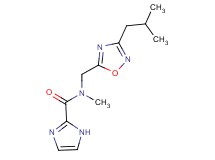 N-[(3-isobutyl-1,2,4-oxadiazol-5-yl)methyl]-N-methyl-1H-imidazole-2-carboxamide