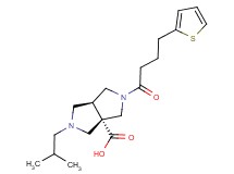 (3aS*,6aS*)-2-isobutyl-5-[4-(2-thienyl)butanoyl]hexahydropyrrolo[3,4-c]pyrrole-3a(1H)-carboxylic acid