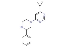 4-cyclopropyl-6-(3-phenylpiperazin-1-yl)pyrimidine