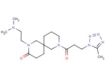 2-[2-(dimethylamino)ethyl]-8-[3-(5-methyl-1H-tetrazol-1-yl)propanoyl]-2,8-diazaspiro[5.5]undecan-3-one