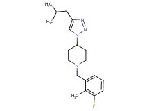 1-(3-fluoro-2-methylbenzyl)-4-(4-isobutyl-1H-1,2,3-triazol-1-yl)piperidine