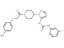 N-(3-fluorophenyl)-N'-(1-{1-[(4-methylphenoxy)acetyl]-4-piperidinyl}-1H-pyrazol-5-yl)urea
