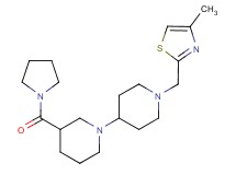 1'-[(4-methyl-1,3-thiazol-2-yl)methyl]-3-(pyrrolidin-1-ylcarbonyl)-1,4'-bipiperidine