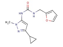N-(3-cyclopropyl-1-methyl-1H-pyrazol-5-yl)-N'-(2-furylmethyl)urea