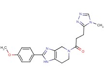 2-(4-methoxyphenyl)-5-[3-(4-methyl-4H-1,2,4-triazol-3-yl)propanoyl]-4,5,6,7-tetrahydro-1H-imidazo[4,5-c]pyridine