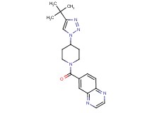 6-{[4-(4-tert-butyl-1H-1,2,3-triazol-1-yl)piperidin-1-yl]carbonyl}quinoxaline