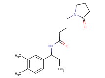 N-[1-(3,4-dimethylphenyl)propyl]-4-(2-oxopyrrolidin-1-yl)butanamide