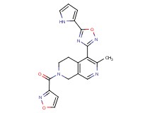 2-(3-isoxazolylcarbonyl)-6-methyl-5-[5-(1H-pyrrol-2-yl)-1,2,4-oxadiazol-3-yl]-1,2,3,4-tetrahydro-2,7-naphthyridine