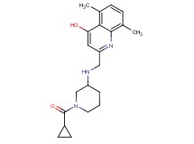 2-({[1-(cyclopropylcarbonyl)piperidin-3-yl]amino}methyl)-5,8-dimethylquinolin-4-ol