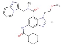 5-[(cyclohexylcarbonyl)amino]-N-(imidazo[1,2-a]pyridin-3-ylmethyl)-1-(2-methoxyethyl)-N-methyl-1H-benzimidazole-7-carboxamide