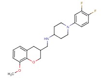 1-(3,4-difluorophenyl)-N-[(8-methoxy-3,4-dihydro-2H-chromen-3-yl)methyl]piperidin-4-amine