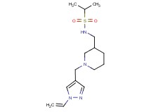 N-({1-[(1-vinyl-1H-pyrazol-4-yl)methyl]piperidin-3-yl}methyl)propane-2-sulfonamide