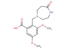3,5-dimethoxy-2-[(5-oxo-1,4-diazepan-1-yl)methyl]benzoic acid