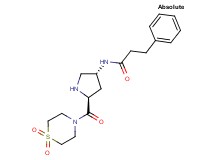 N-{(3R,5S)-5-[(1,1-dioxidothiomorpholin-4-yl)carbonyl]pyrrolidin-3-yl}-3-phenylpropanamide