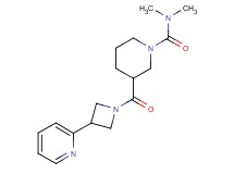 N,N-dimethyl-3-{[3-(2-pyridinyl)-1-azetidinyl]carbonyl}-1-piperidinecarboxamide