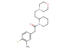 4-(2-{1-[(4-fluoro-3-methylphenyl)acetyl]-2-piperidinyl}ethyl)morpholine