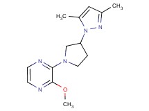 2-[3-(3,5-dimethyl-1H-pyrazol-1-yl)-1-pyrrolidinyl]-3-methoxypyrazine