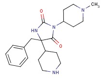 5-benzyl-3-(1-methylpiperidin-4-yl)-5-piperidin-4-ylimidazolidine-2,4-dione
