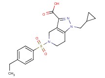 1-(cyclopropylmethyl)-5-[(4-ethylphenyl)sulfonyl]-4,5,6,7-tetrahydro-1H-pyrazolo[4,3-c]pyridine-3-carboxylic acid