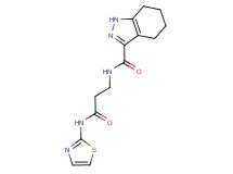 N-[3-oxo-3-(1,3-thiazol-2-ylamino)propyl]-4,5,6,7-tetrahydro-1H-indazole-3-carboxamide