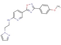 5-[3-(4-methoxyphenyl)-1,2,4-oxadiazol-5-yl]-N-[2-(1H-pyrazol-1-yl)ethyl]-2-pyridinamine