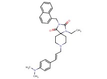 8-{(2E)-3-[4-(dimethylamino)phenyl]-2-propen-1-yl}-1-ethyl-3-(1-naphthylmethyl)-1,3,8-triazaspiro[4.5]decane-2,4-dione