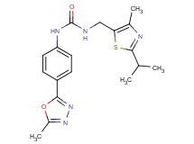 N-[(2-isopropyl-4-methyl-1,3-thiazol-5-yl)methyl]-N'-[4-(5-methyl-1,3,4-oxadiazol-2-yl)phenyl]urea