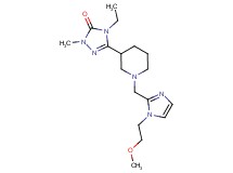 4-ethyl-5-(1-{[1-(2-methoxyethyl)-1H-imidazol-2-yl]methyl}piperidin-3-yl)-2-methyl-2,4-dihydro-3H-1,2,4-triazol-3-one