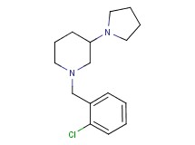 1-(2-chlorobenzyl)-3-(1-pyrrolidinyl)piperidine