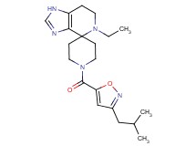 5-ethyl-1'-[(3-isobutylisoxazol-5-yl)carbonyl]-1,5,6,7-tetrahydrospiro[imidazo[4,5-c]pyridine-4,4'-piperidine]