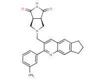 (3aR*,6aS*)-5-{[2-(3-methylphenyl)-7,8-dihydro-6H-cyclopenta[g]quinolin-3-yl]methyl}tetrahydropyrrolo[3,4-c]pyrrole-1,3(2H,3aH)-dione