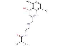 N-(2-{[(4-hydroxy-5,8-dimethylquinolin-2-yl)methyl]amino}ethyl)-2-methylpropanamide