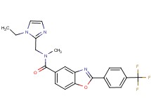 N-[(1-ethyl-1H-imidazol-2-yl)methyl]-N-methyl-2-[4-(trifluoromethyl)phenyl]-1,3-benzoxazole-5-carboxamide