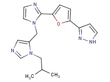 3-(5-{1-[(1-isobutyl-1H-imidazol-5-yl)methyl]-1H-imidazol-2-yl}-2-furyl)-1H-pyrazole