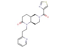 (4aS*,8aR*)-1-(2-pyridin-2-ylethyl)-6-(1,3-thiazol-4-ylcarbonyl)octahydro-1,6-naphthyridin-2(1H)-one