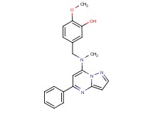 2-methoxy-5-{[methyl(5-phenylpyrazolo[1,5-a]pyrimidin-7-yl)amino]methyl}phenol