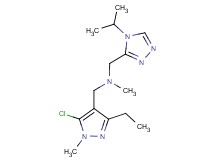 1-(5-chloro-3-ethyl-1-methyl-1H-pyrazol-4-yl)-N-[(4-isopropyl-4H-1,2,4-triazol-3-yl)methyl]-N-methylmethanamine
