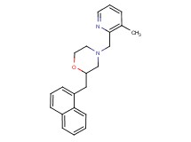 4-[(3-methyl-2-pyridinyl)methyl]-2-(1-naphthylmethyl)morpholine
