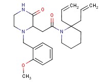 3-[2-(2,2-diallyl-1-piperidinyl)-2-oxoethyl]-4-(2-methoxybenzyl)-2-piperazinone