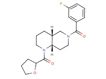 (4aR*,8aS*)-6-(3-fluorobenzoyl)-1-(tetrahydro-2-furanylcarbonyl)decahydro-1,6-naphthyridine