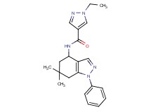N-(6,6-dimethyl-1-phenyl-4,5,6,7-tetrahydro-1H-indazol-4-yl)-1-ethyl-1H-pyrazole-4-carboxamide