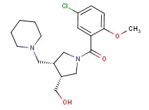 [(3R*,4R*)-1-(5-chloro-2-methoxybenzoyl)-4-(piperidin-1-ylmethyl)pyrrolidin-3-yl]methanol